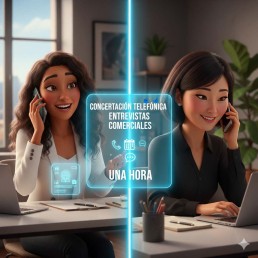 Concertación telefónica de entrevistas comerciales